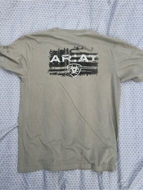 Ariat Boys Khaki flag sz Lg